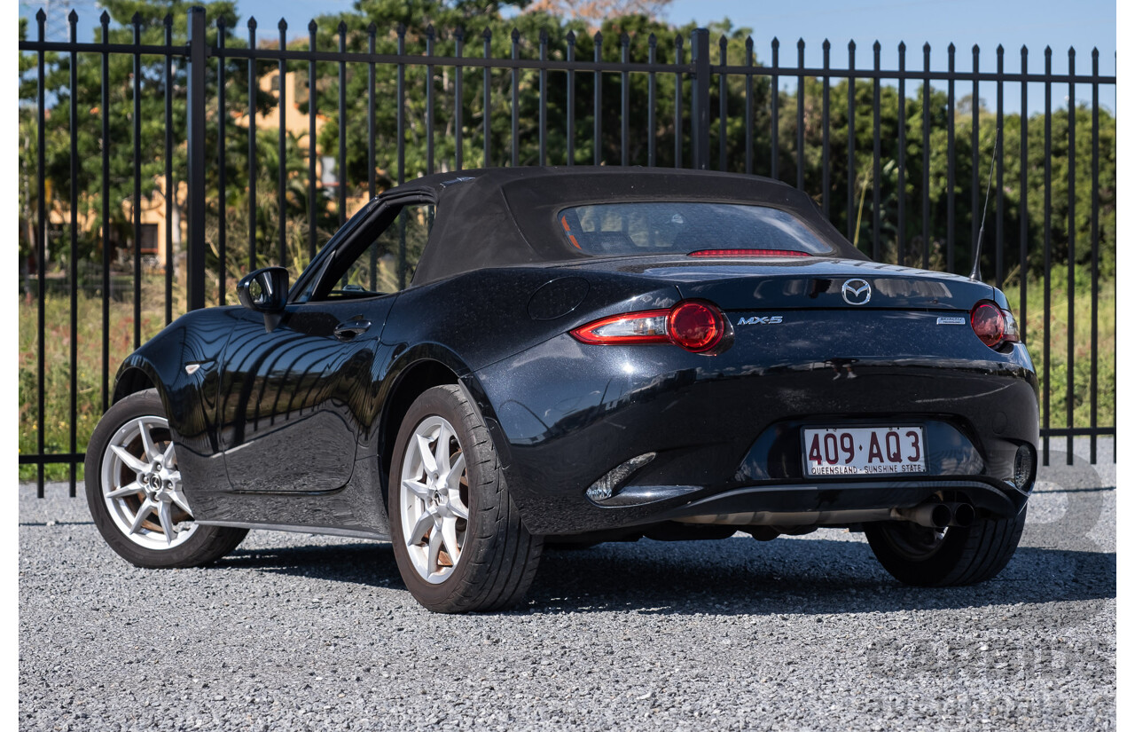 11/2015 Mazda MX-5 Skyactiv ND 2d Roadster Metallic Black 1.5L   USED