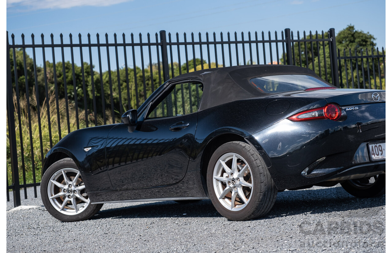 11/2015 Mazda MX-5 Skyactiv ND 2d Roadster Metallic Black 1.5L   USED