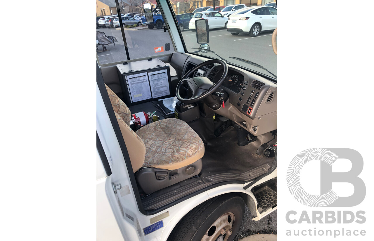 10/2007 Mitsubishi Rosa BE649 Turbo Diesel 3.9L 25 Seater Bus with Braun Vista Commercial Wheelchair Lift