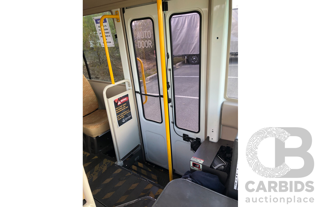 10/2007 Mitsubishi Rosa BE649 Turbo Diesel 3.9L 25 Seater Bus with Braun Vista Commercial Wheelchair Lift