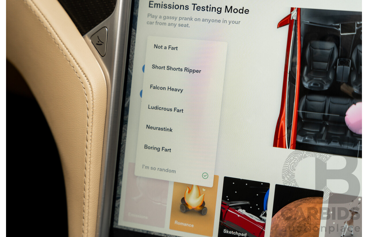 7/2015 Tesla Model S P85D (AWD) 4d Hatchback Prestige Red Dedicated Electric with Performance Mode