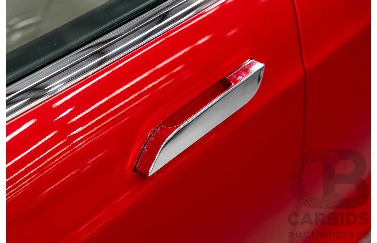 7/2015 Tesla Model S P85D (AWD) 4d Hatchback Prestige Red Dedicated Electric with Performance Mode