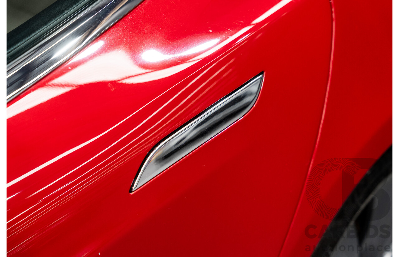 7/2015 Tesla Model S P85D (AWD) 4d Hatchback Prestige Red Dedicated Electric with Performance Mode