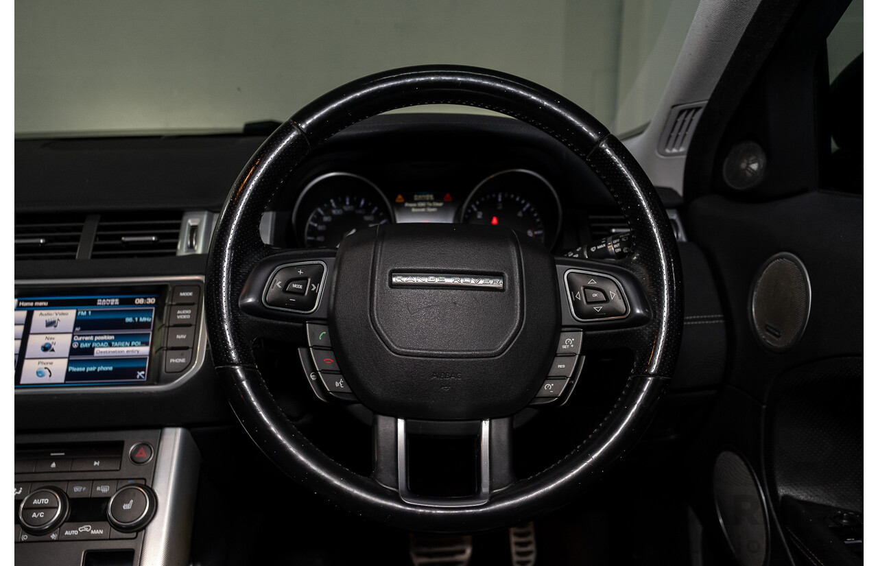 4/2012 Land Rover Range Rover Evoque SD4 Dynamic (AWD) LV 4d Wagon Santorini Black Turbo Diesel 2.2L