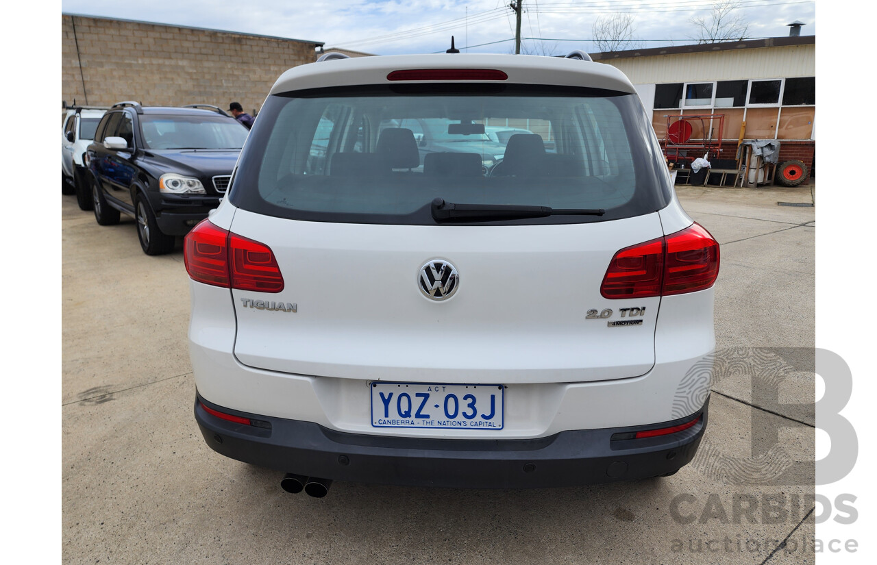 04/2013 Volkswagen Tiguan 103 TDI AWD 5NC MY13 4D Wagon White 2.0L