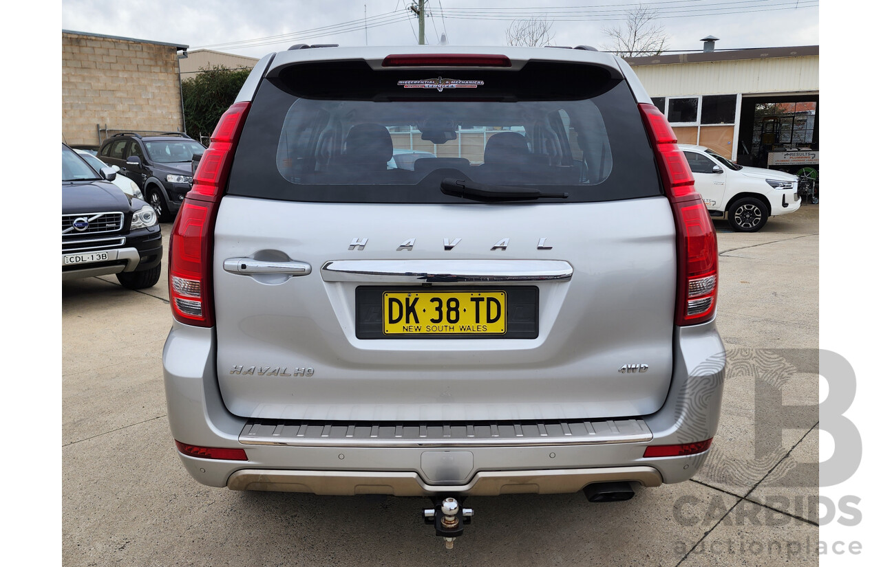 09/2015 Haval H9 PREMIUM (4x4) AWD  4D Wagon Silver 2.0L