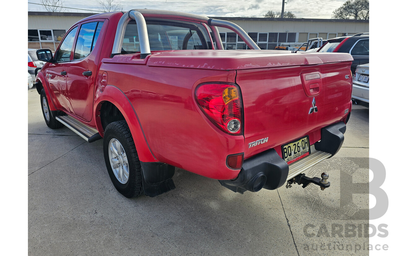 7/2012 Mitsubishi Triton GL-R (4x4) MN MY12 Double Cab Utility Red 2.5L