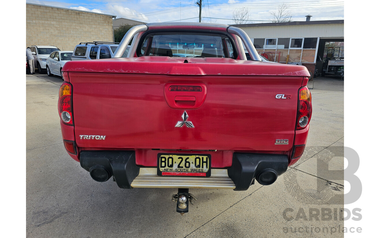 7/2012 Mitsubishi Triton GL-R (4x4) MN MY12 Double Cab Utility Red 2.5L