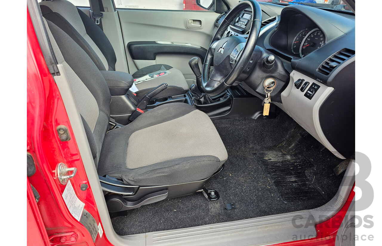 7/2012 Mitsubishi Triton GL-R (4x4) MN MY12 Double Cab Utility Red 2.5L
