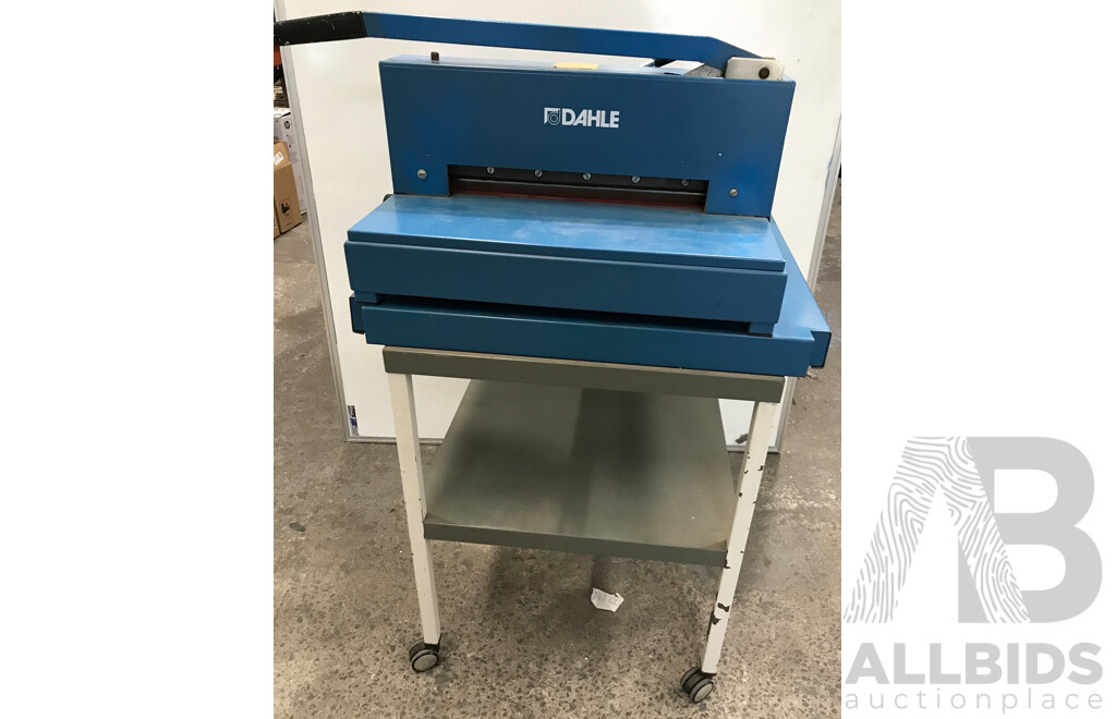 Dahle Heavy Duty Paper Cutter Guillotine with Trolley