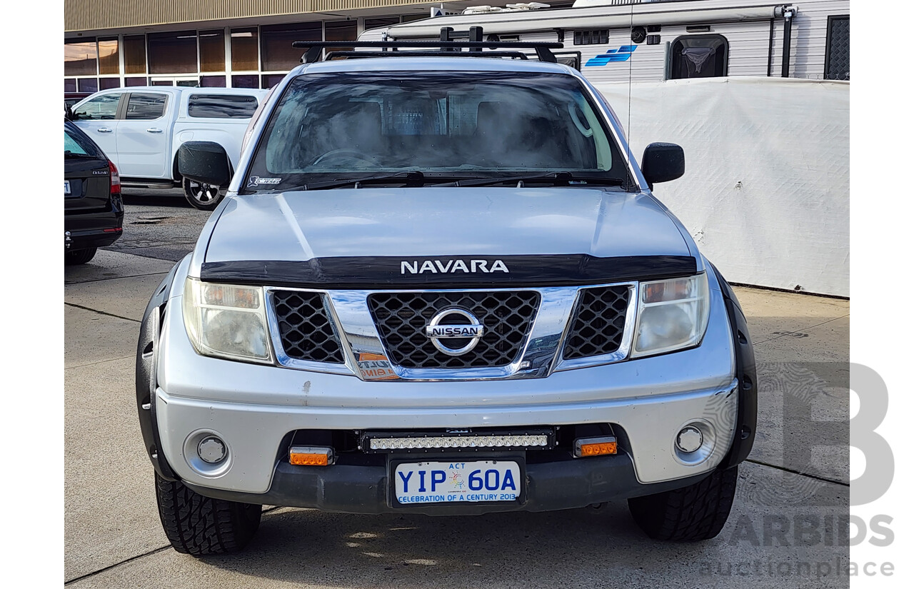 04/2012 Nissan Navara RX (4x2) RWD D40 MY11 Dual Cab P/Up Silver 2.5L