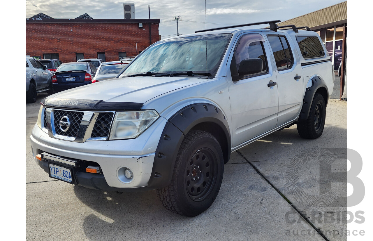 04/2012 Nissan Navara RX (4x2) RWD D40 MY11 Dual Cab P/Up Silver 2.5L