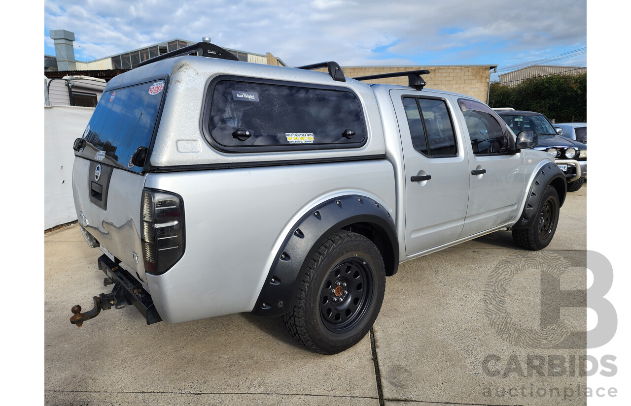 04/2012 Nissan Navara RX (4x2) RWD D40 MY11 Dual Cab P/Up Silver 2.5L