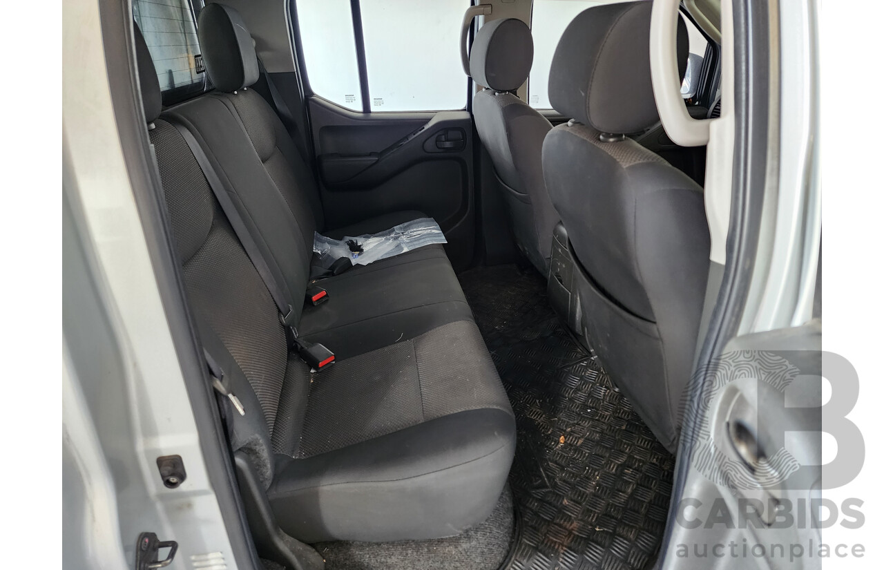 04/2012 Nissan Navara RX (4x2) RWD D40 MY11 Dual Cab P/Up Silver 2.5L