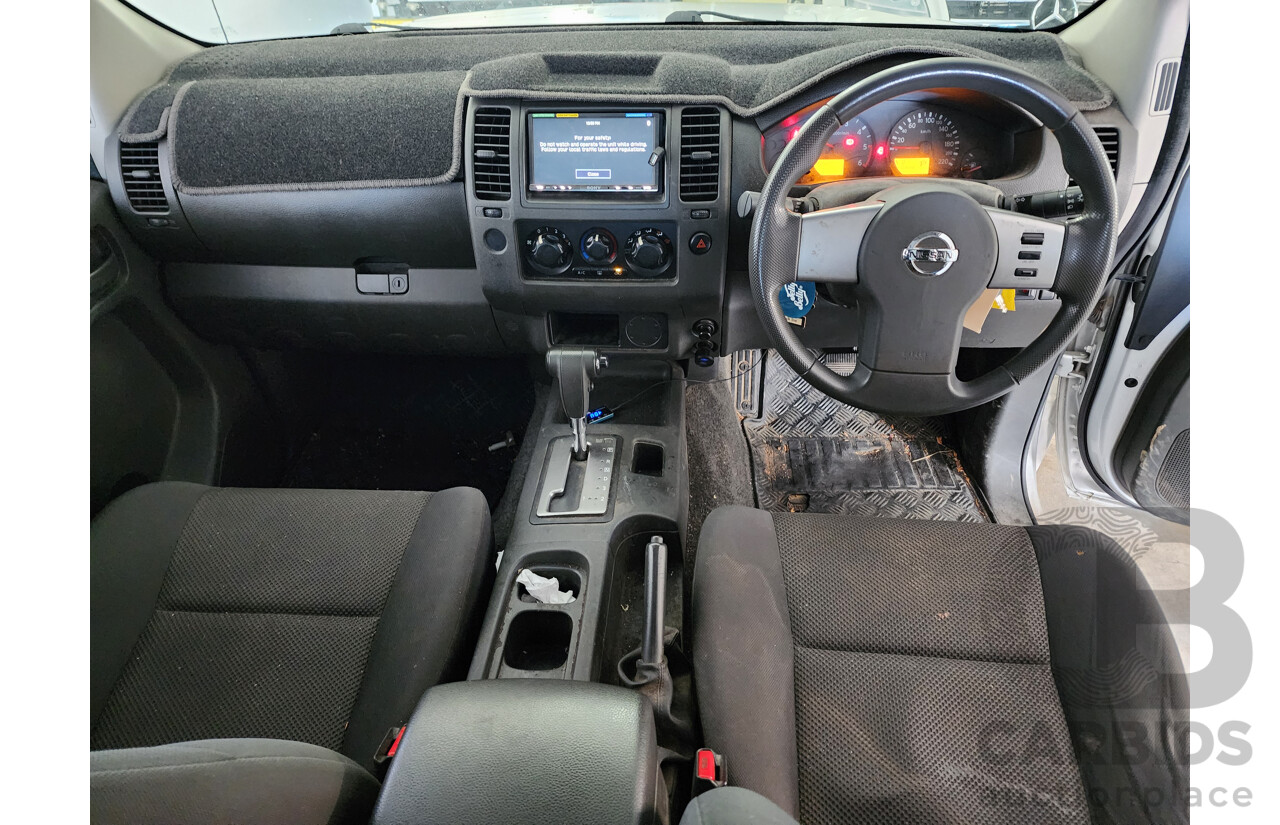 04/2012 Nissan Navara RX (4x2) RWD D40 MY11 Dual Cab P/Up Silver 2.5L