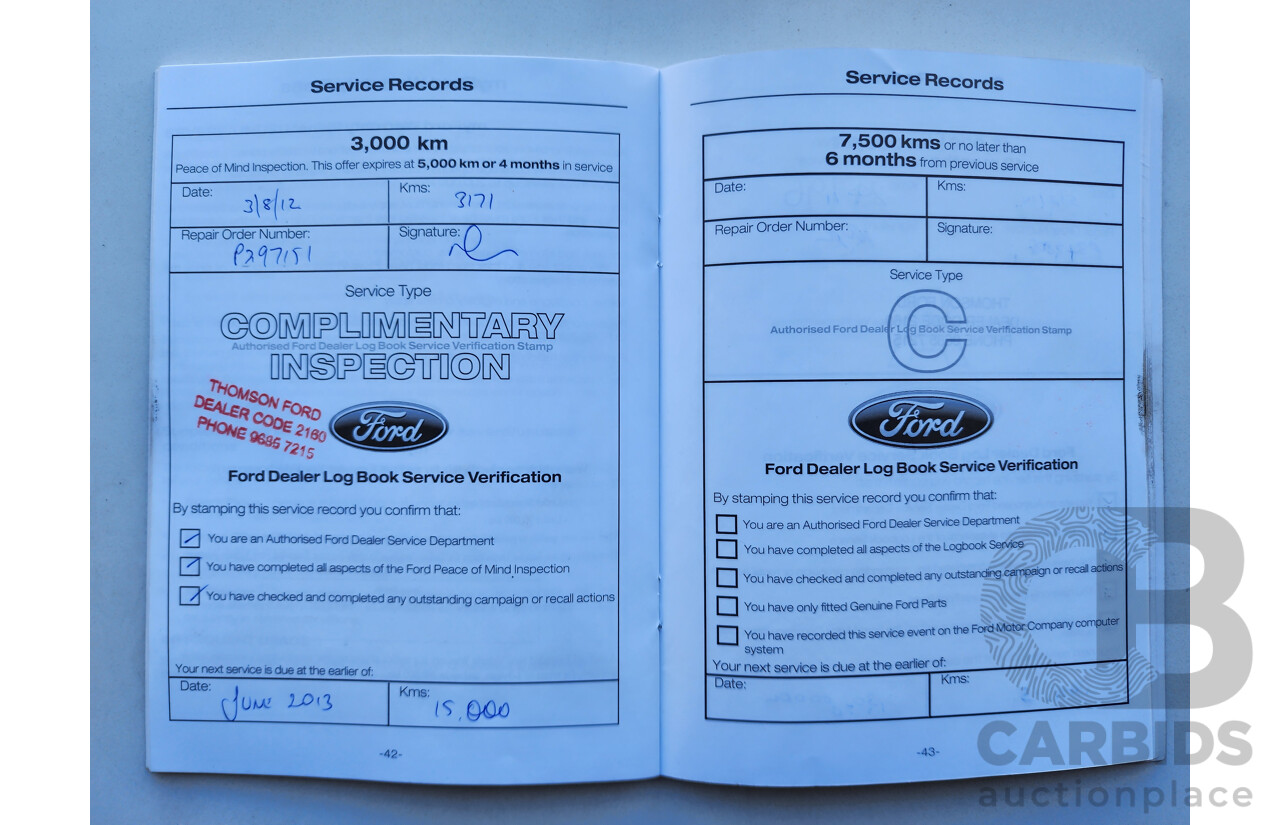 04/2012 Ford Mondeo TITANIUM FWD MC 5D Hatchback Grey 2.0L