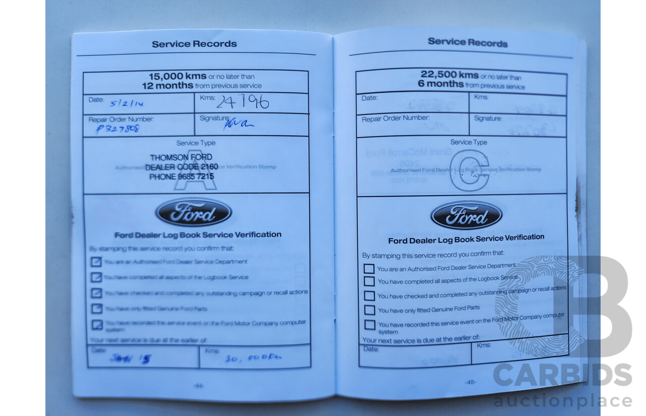 04/2012 Ford Mondeo TITANIUM FWD MC 5D Hatchback Grey 2.0L