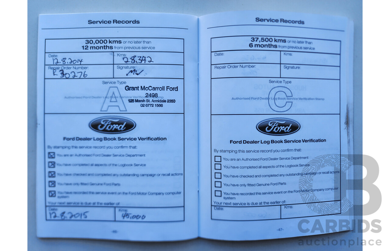 04/2012 Ford Mondeo TITANIUM FWD MC 5D Hatchback Grey 2.0L