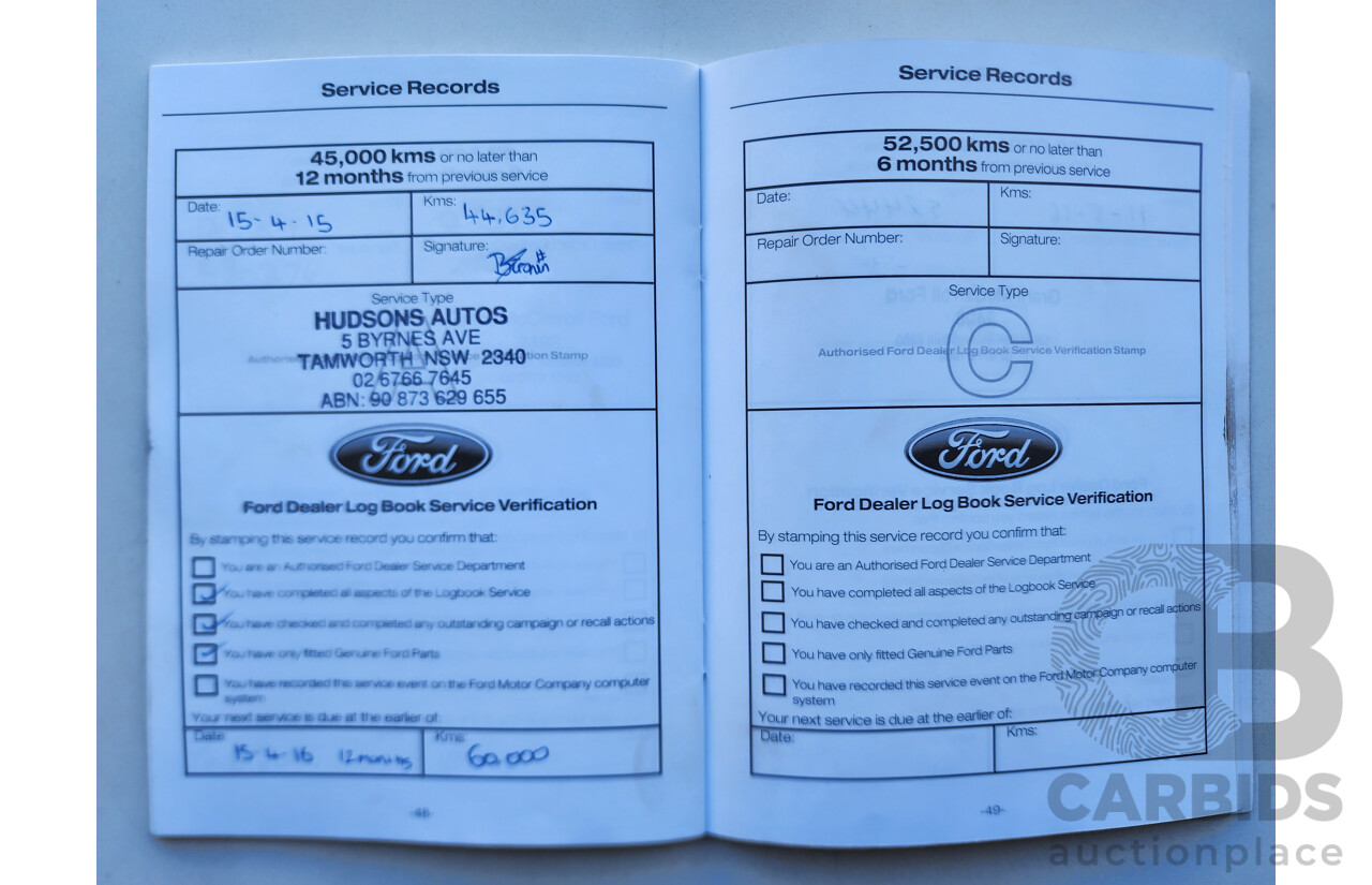 04/2012 Ford Mondeo TITANIUM FWD MC 5D Hatchback Grey 2.0L