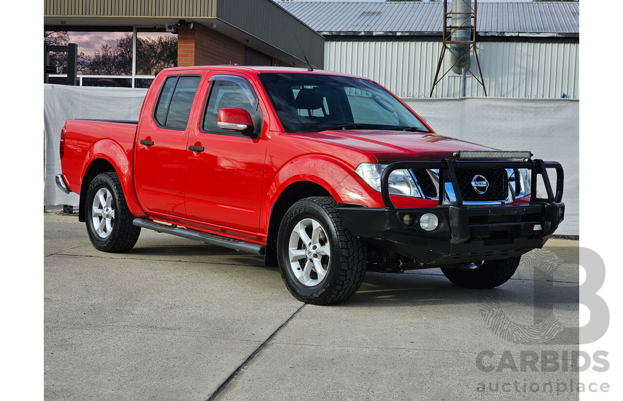 5/2013 Nissan Navara ST (4x4) D40 MY12 Dual Cab P/Up Red 2.5L