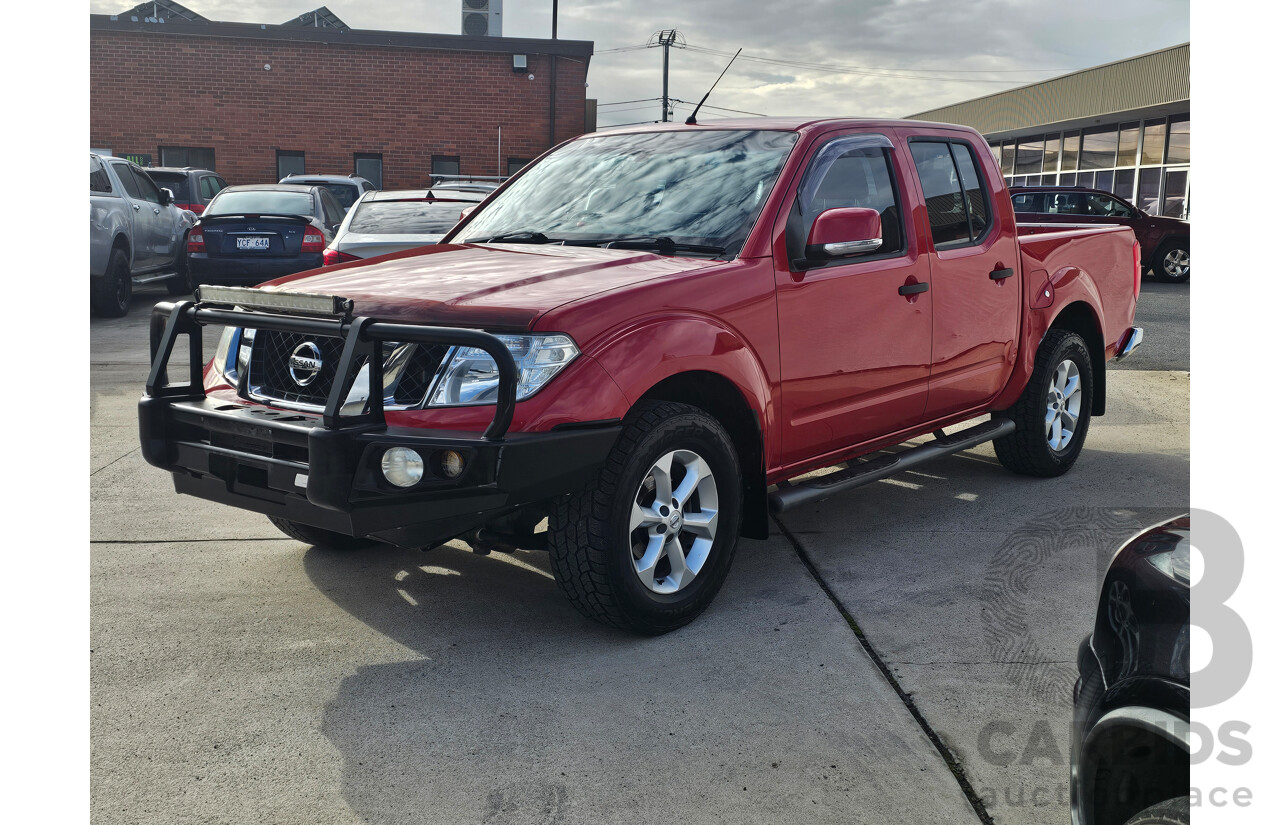 5/2013 Nissan Navara ST (4x4) D40 MY12 Dual Cab P/Up Red 2.5L