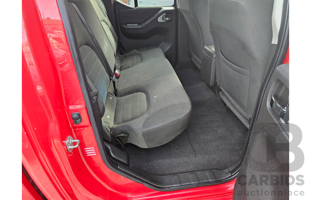 5/2013 Nissan Navara ST (4x4) D40 MY12 Dual Cab P/Up Red 2.5L