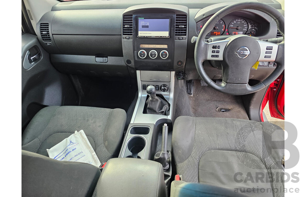 5/2013 Nissan Navara ST (4x4) D40 MY12 Dual Cab P/Up Red 2.5L