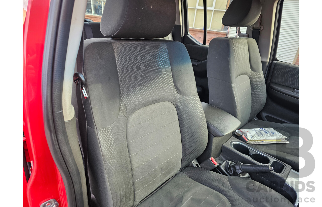 5/2013 Nissan Navara ST (4x4) D40 MY12 Dual Cab P/Up Red 2.5L