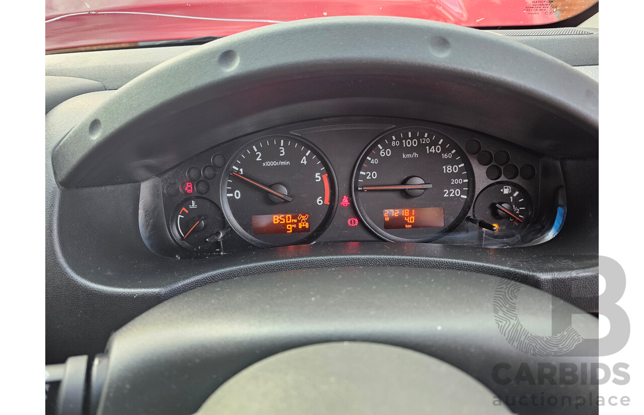 5/2013 Nissan Navara ST (4x4) D40 MY12 Dual Cab P/Up Red 2.5L