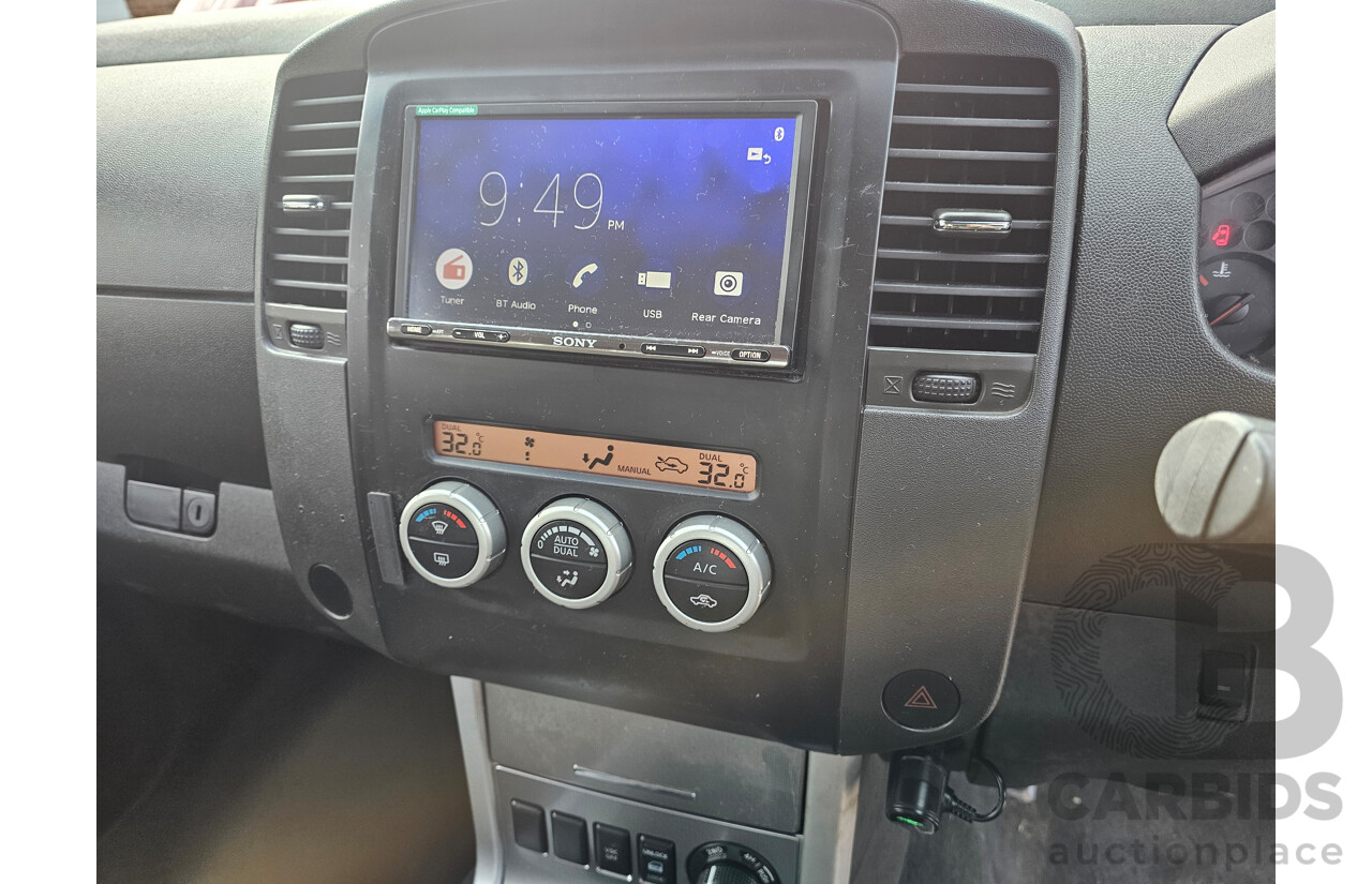 5/2013 Nissan Navara ST (4x4) D40 MY12 Dual Cab P/Up Red 2.5L