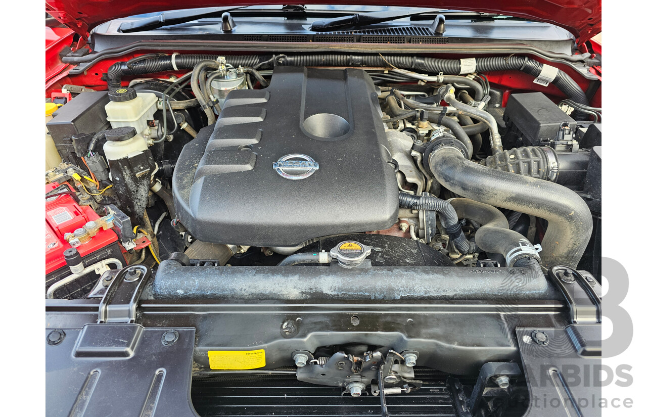 5/2013 Nissan Navara ST (4x4) D40 MY12 Dual Cab P/Up Red 2.5L
