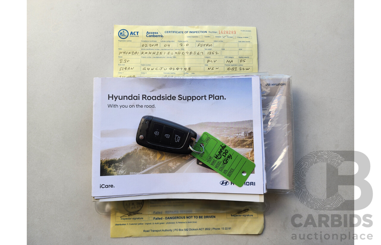 02/2019 Hyundai i30 GO PD MY19 4d Hatch Typhoon Silver Metallic 2.0L