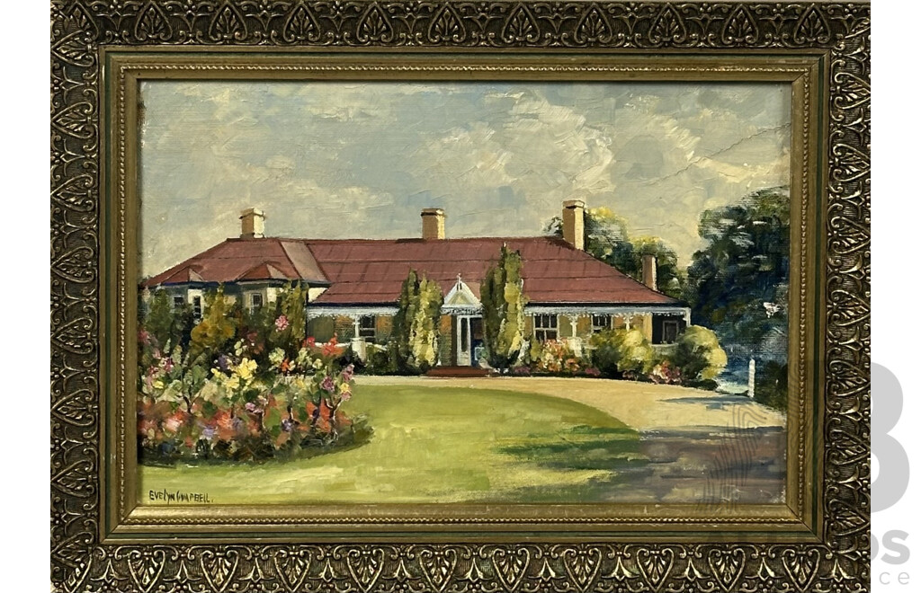 Evelyn Campbell, Bathurst, Acrylic on Canvasboard