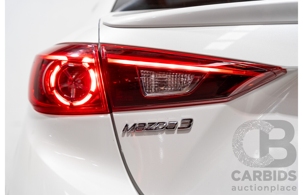 4/2014 Mazda 3 SP25 GT BM Skyactiv 4d Sedan Pearl White 2.5L