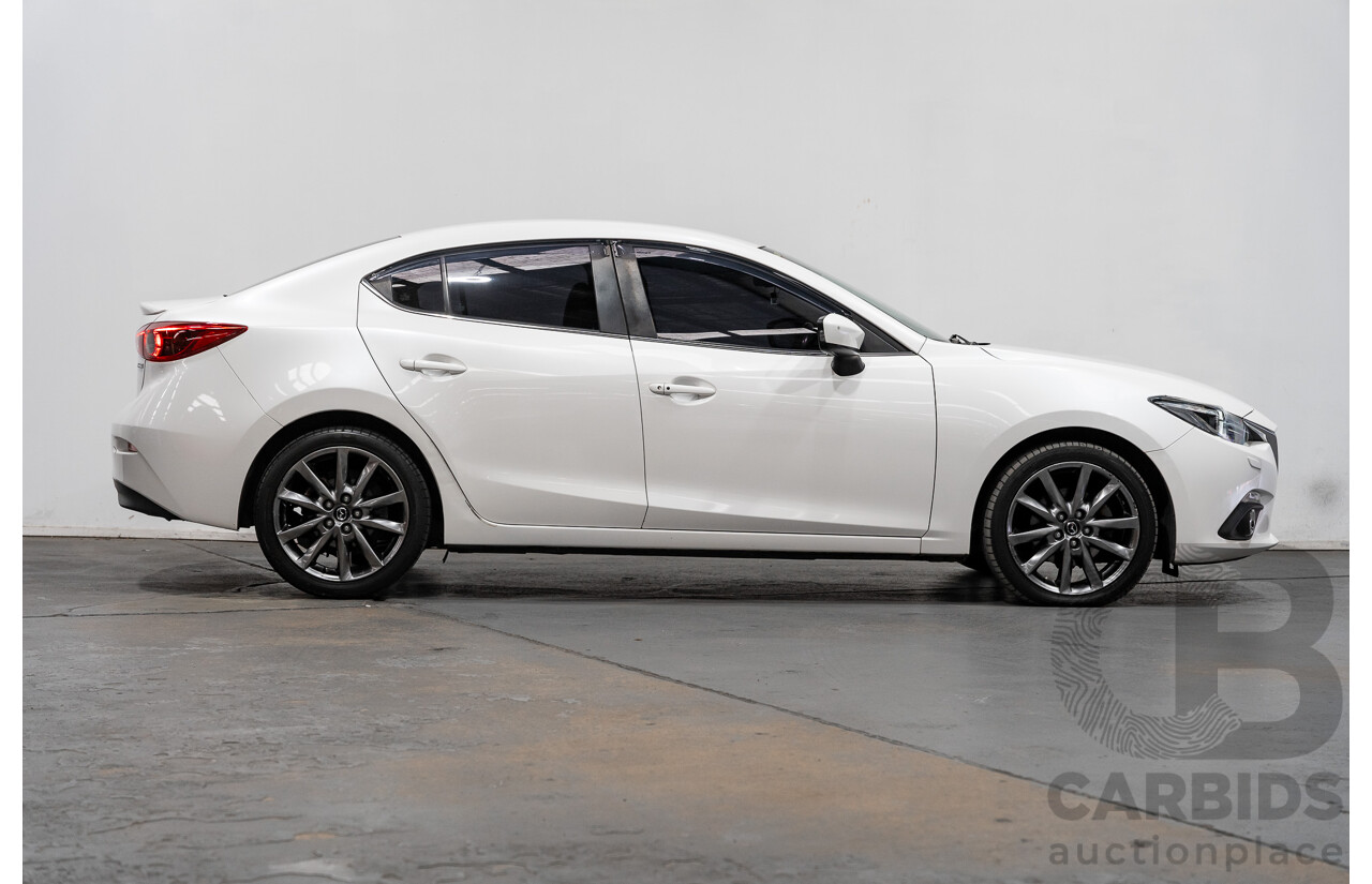 4/2014 Mazda 3 SP25 GT BM Skyactiv 4d Sedan Pearl White 2.5L
