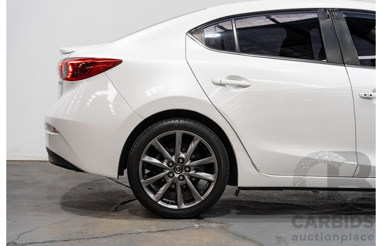4/2014 Mazda 3 SP25 GT BM Skyactiv 4d Sedan Pearl White 2.5L