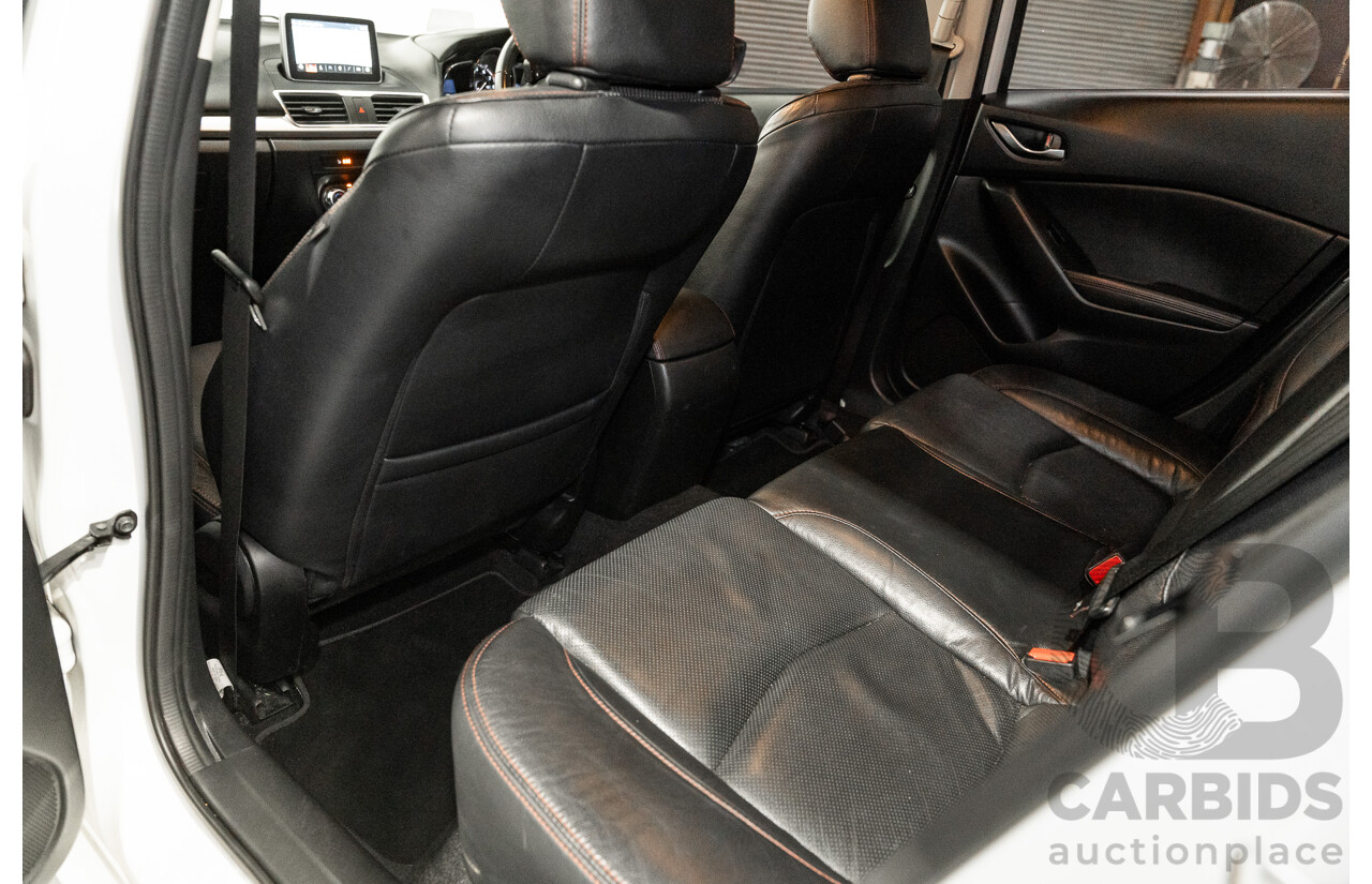 4/2014 Mazda 3 SP25 GT BM Skyactiv 4d Sedan Pearl White 2.5L