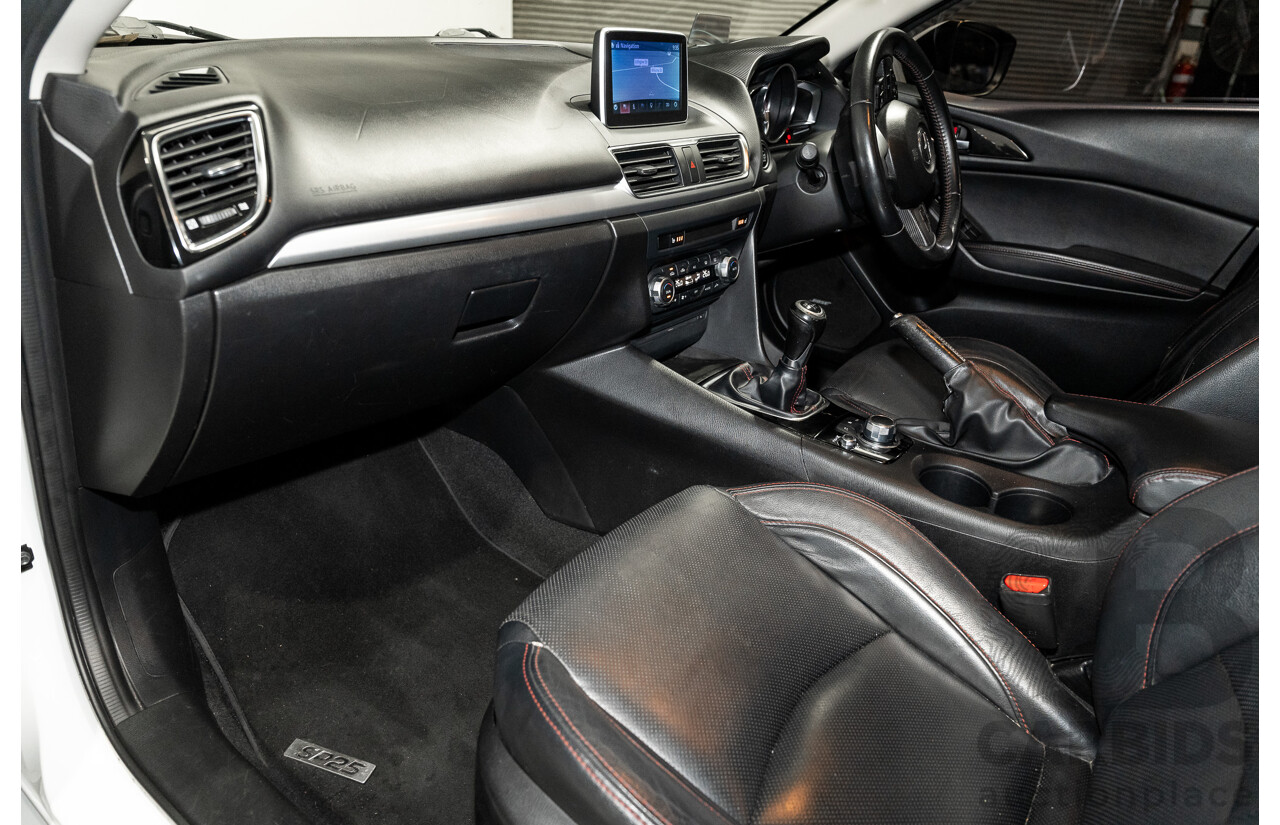 4/2014 Mazda 3 SP25 GT BM Skyactiv 4d Sedan Pearl White 2.5L