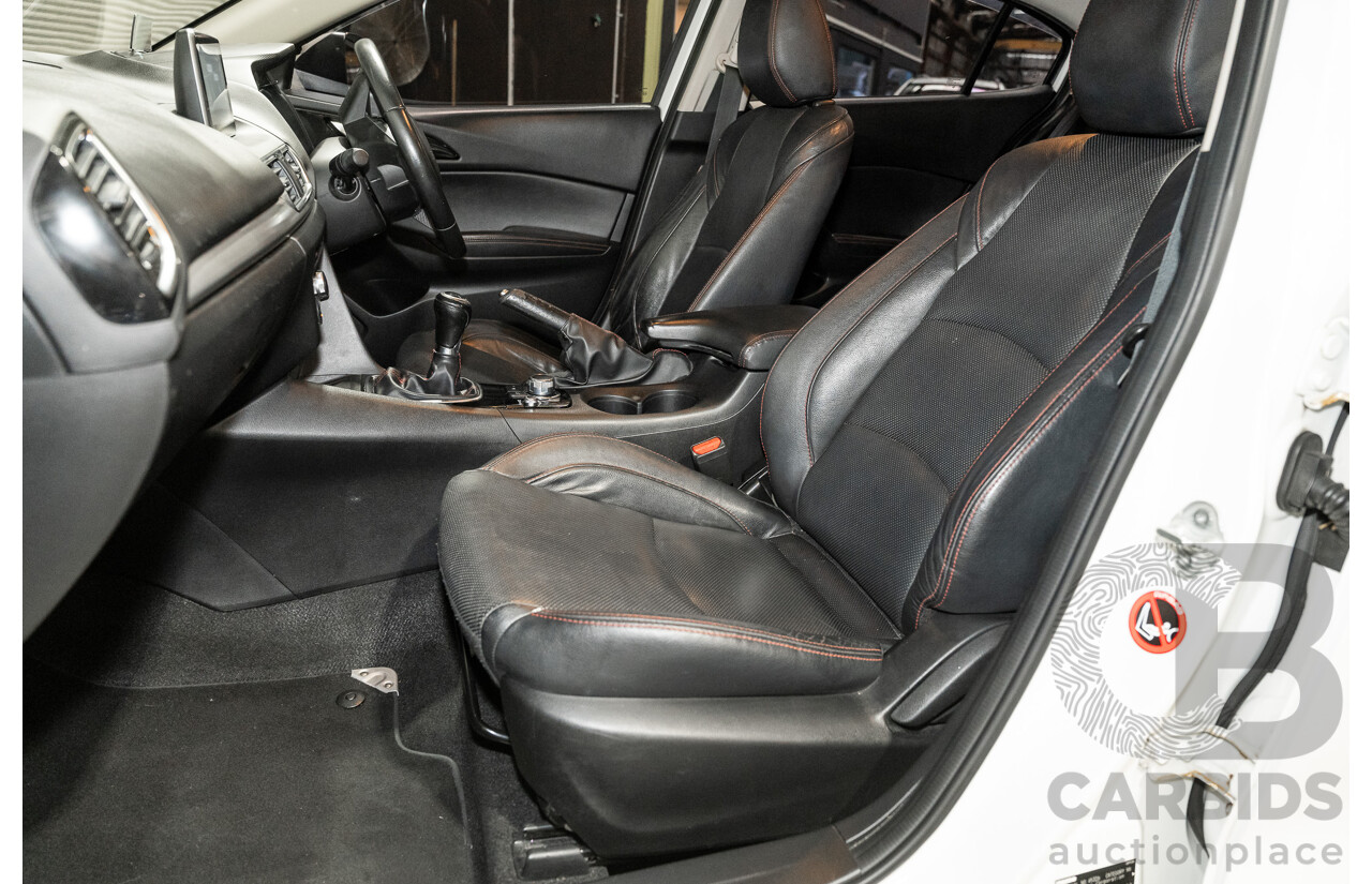 4/2014 Mazda 3 SP25 GT BM Skyactiv 4d Sedan Pearl White 2.5L