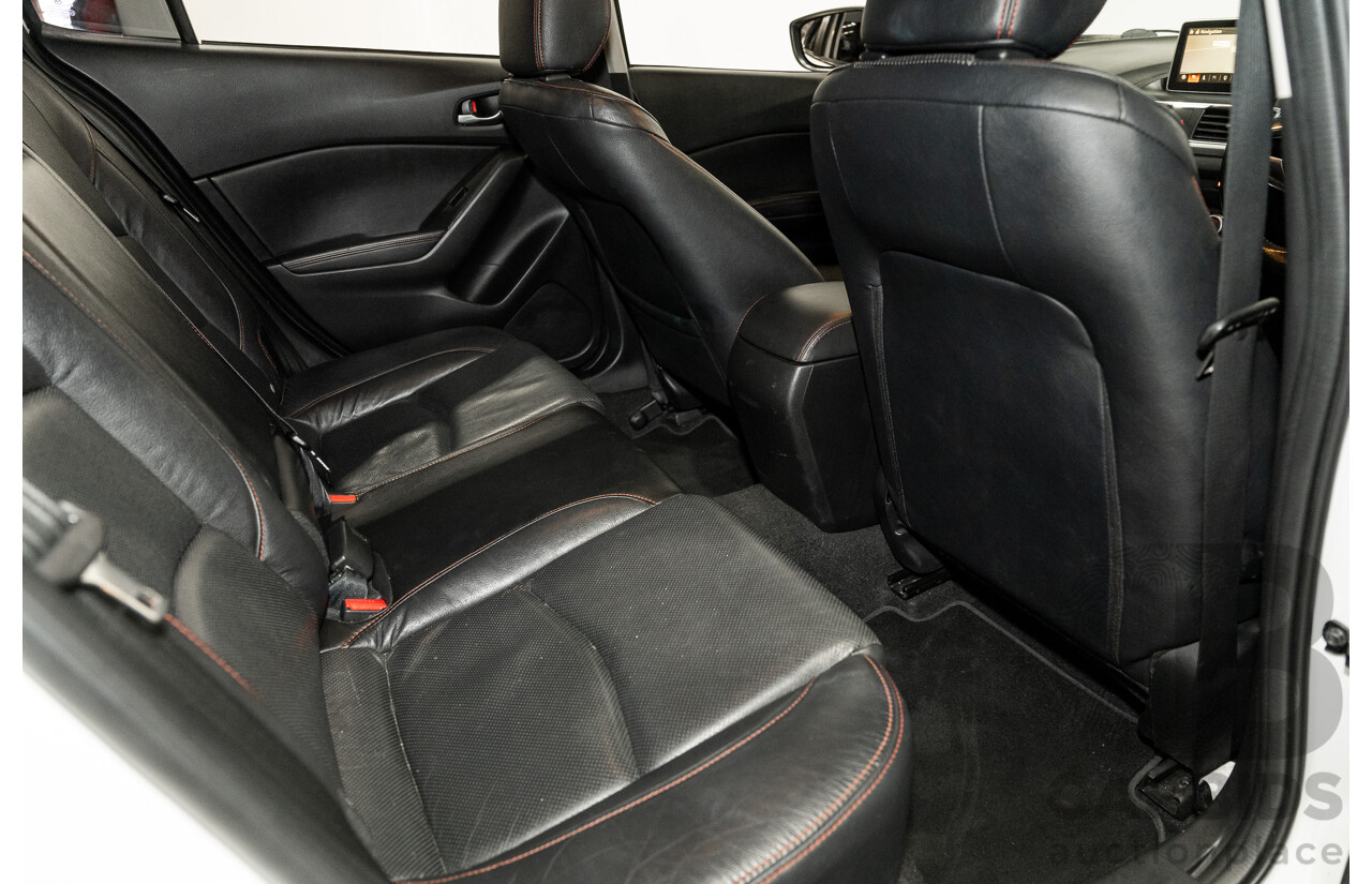 4/2014 Mazda 3 SP25 GT BM Skyactiv 4d Sedan Pearl White 2.5L