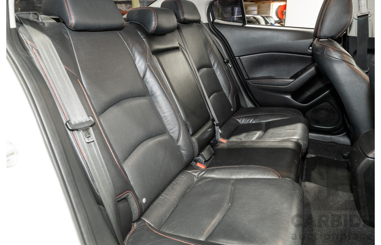 4/2014 Mazda 3 SP25 GT BM Skyactiv 4d Sedan Pearl White 2.5L