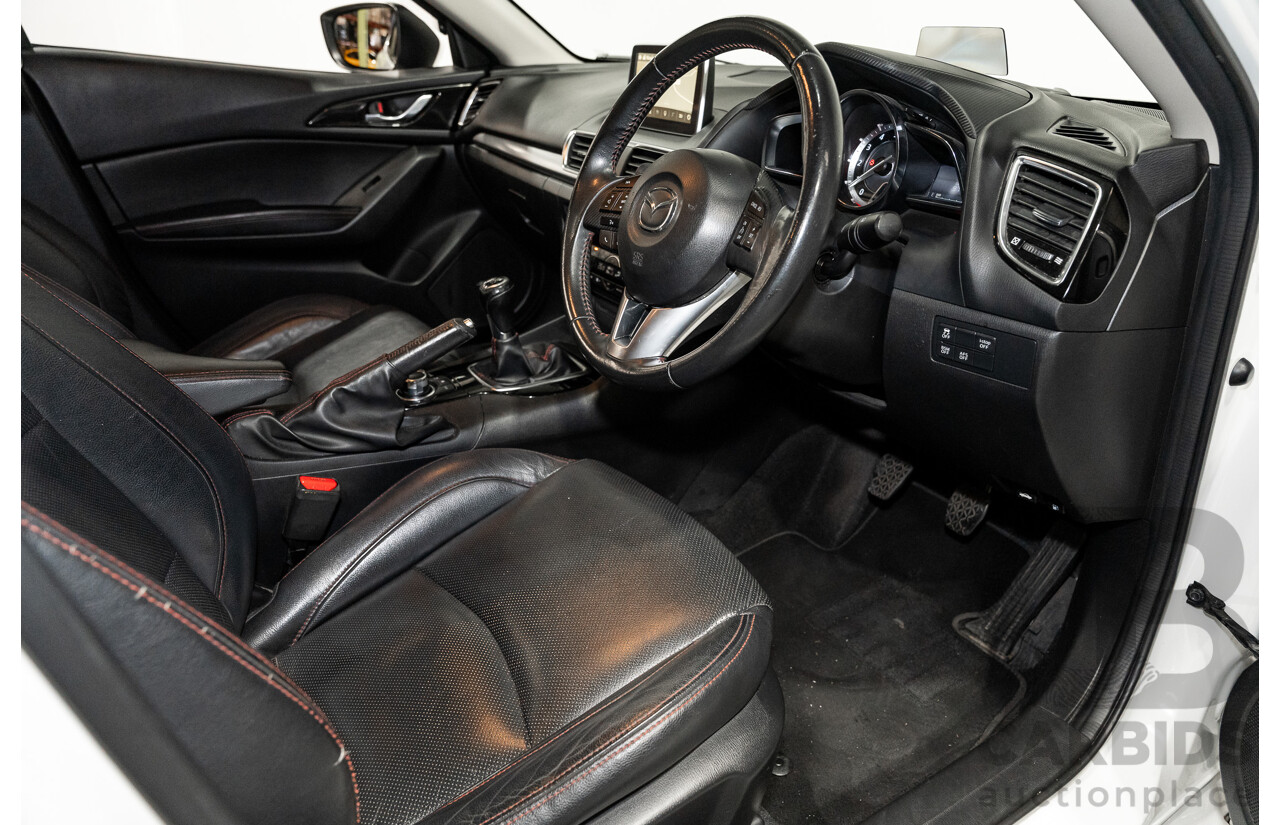 4/2014 Mazda 3 SP25 GT BM Skyactiv 4d Sedan Pearl White 2.5L