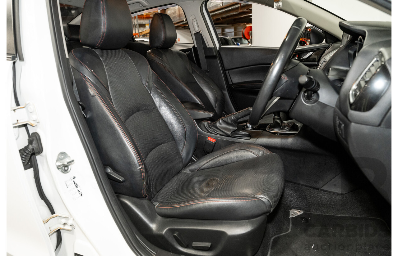 4/2014 Mazda 3 SP25 GT BM Skyactiv 4d Sedan Pearl White 2.5L