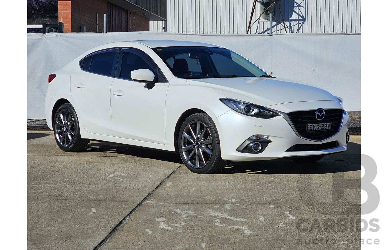 4/2014 Mazda 3 SP25 GT BM Skyactiv 4d Sedan Pearl White 2.5L