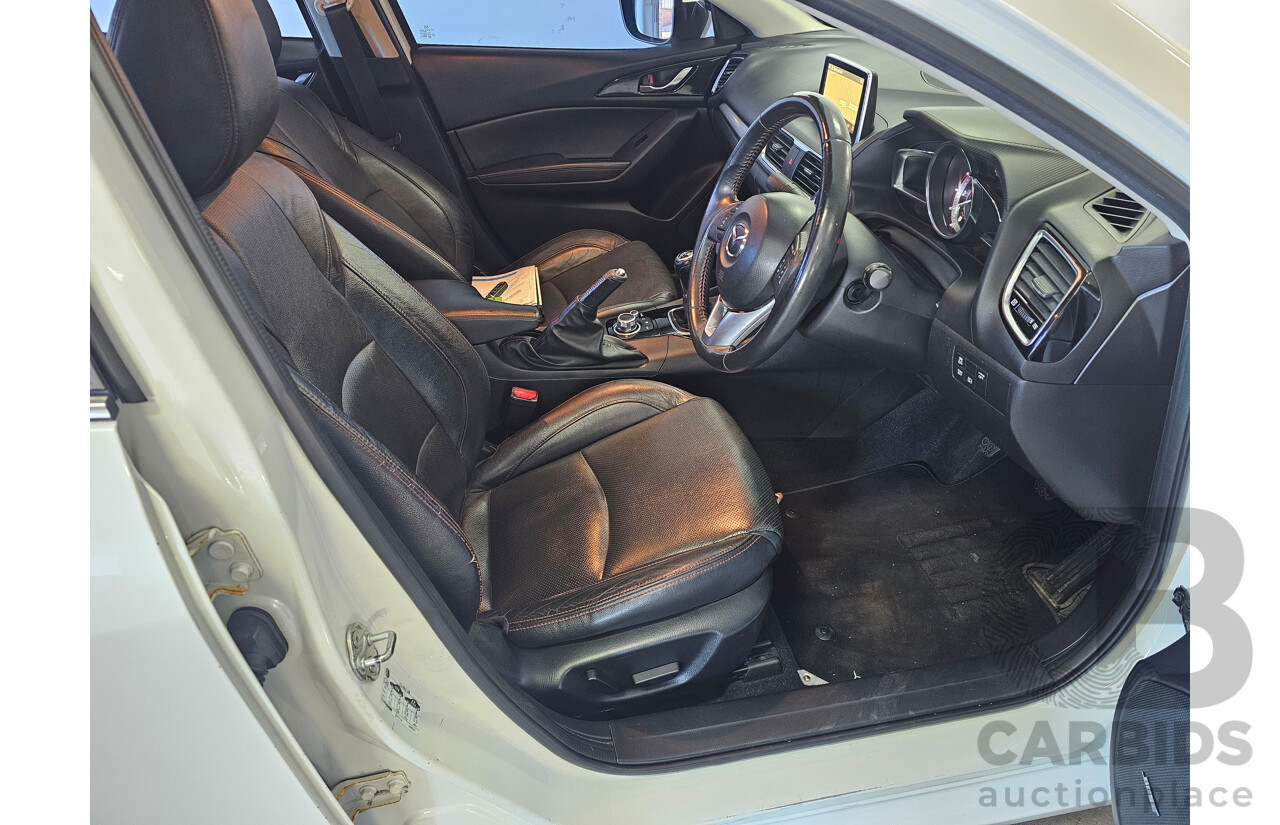 4/2014 Mazda 3 SP25 GT BM Skyactiv 4d Sedan Pearl White 2.5L