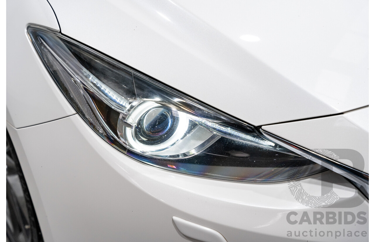 4/2014 Mazda 3 SP25 GT BM Skyactiv 4d Sedan Pearl White 2.5L