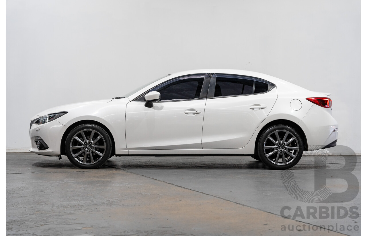 4/2014 Mazda 3 SP25 GT BM Skyactiv 4d Sedan Pearl White 2.5L