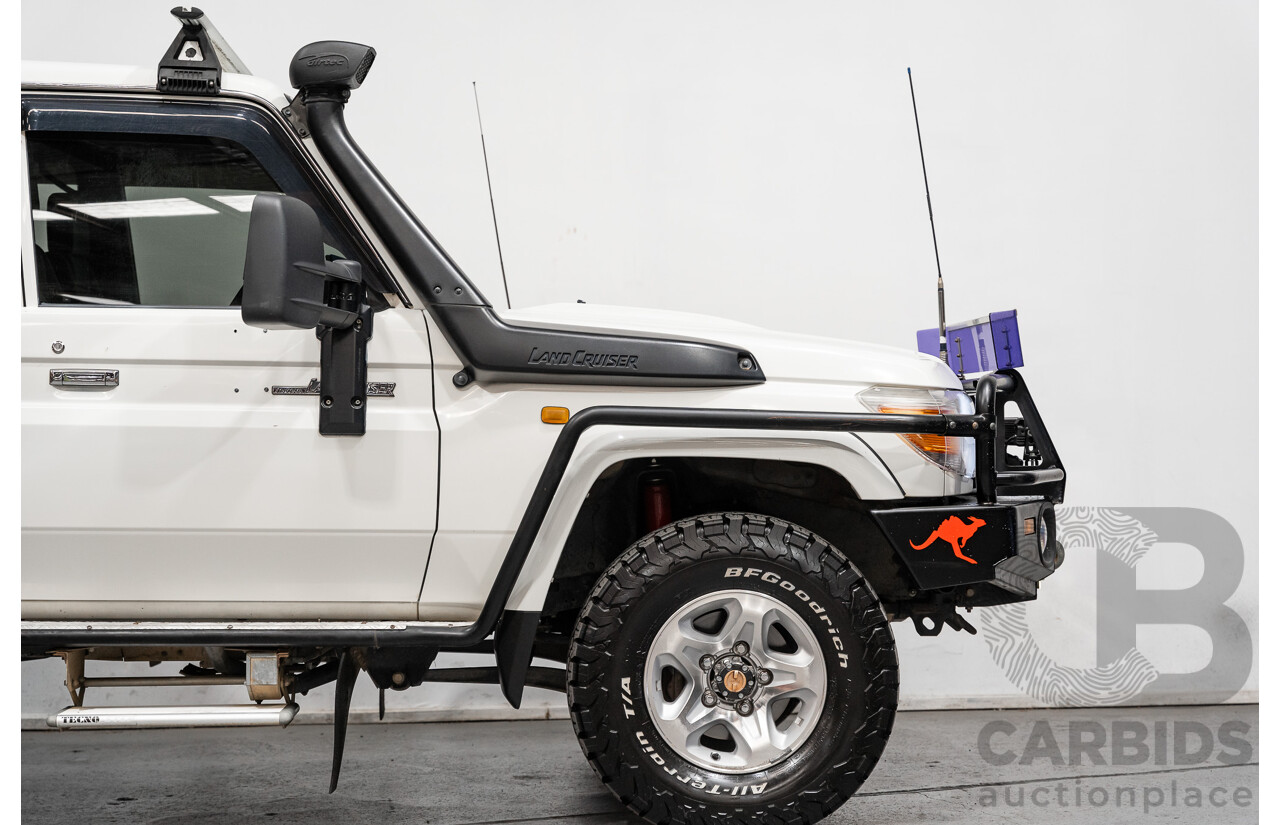 1/2009 Toyota Landcruiser GXL (4x4) VDJ76R 09 Upgrade 4d Wagon White Turbo Diesel V8 4.5L
