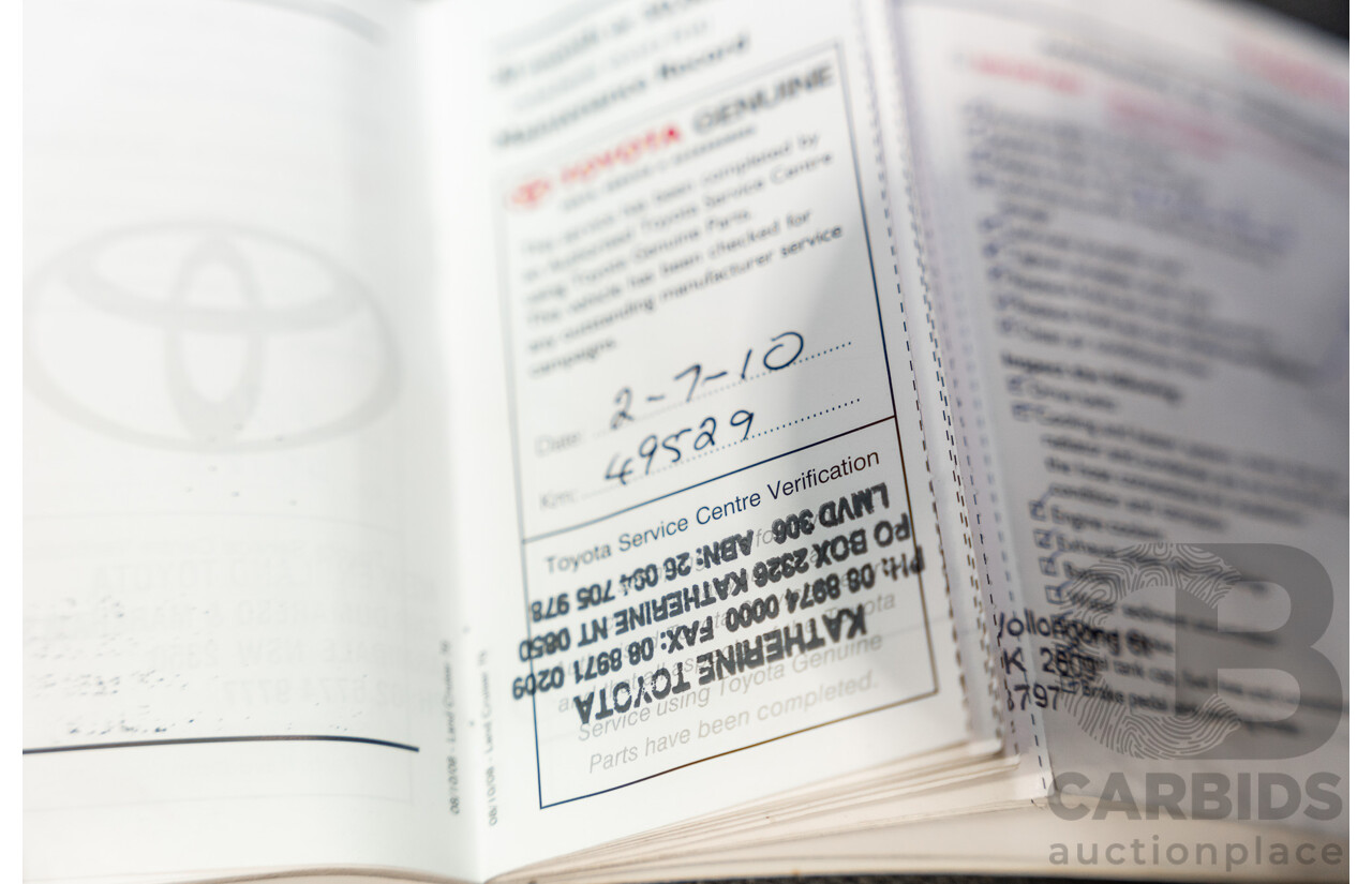 1/2009 Toyota Landcruiser GXL (4x4) VDJ76R 09 Upgrade 4d Wagon White Turbo Diesel V8 4.5L