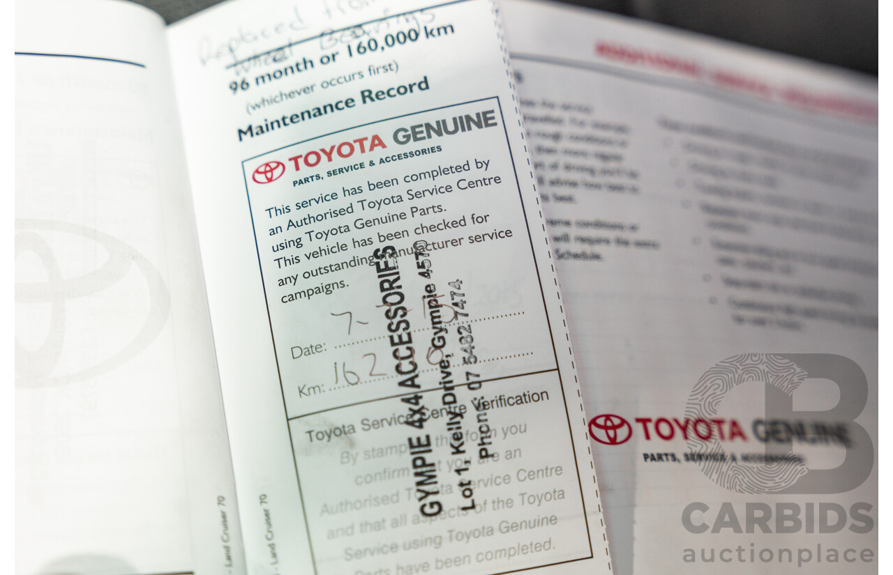 1/2009 Toyota Landcruiser GXL (4x4) VDJ76R 09 Upgrade 4d Wagon White Turbo Diesel V8 4.5L